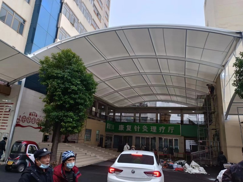 2026静安区推拉棚膜结构一体化厂家，厂区、园区停车棚工程承接-1